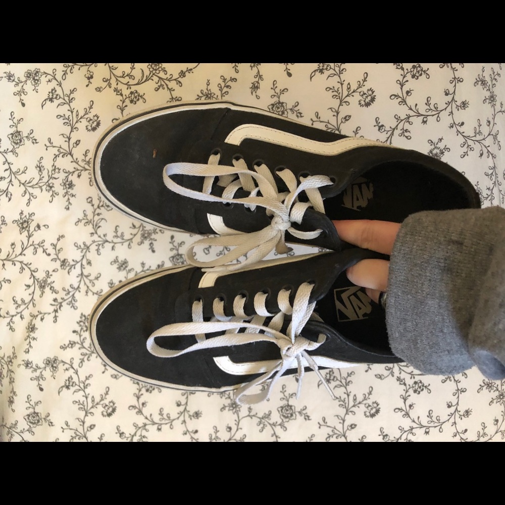 black and white vans